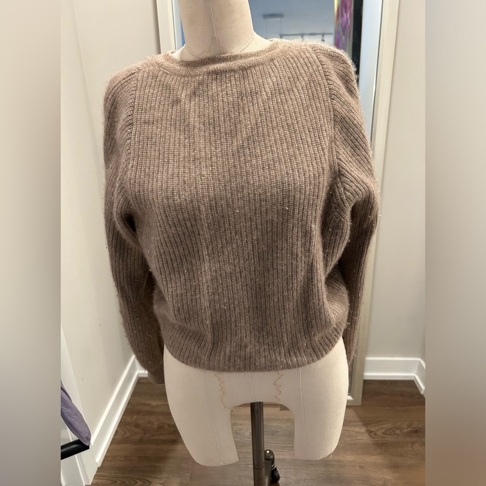 Khan Bogd Mongolia Cashmere Sweater in a Tan Color - S